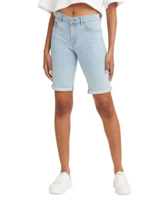 levi white bermuda shorts