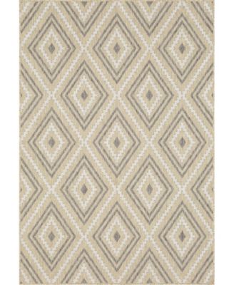 Drew & Jonathan Home Drew And Jonathan Home Outdoor Oldenburg Area Rug, 4' X 5'6 In Ivory