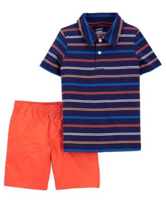 striped polo shorts