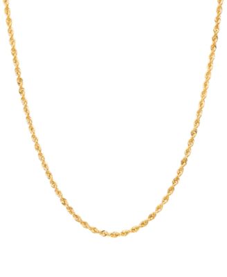 Macy's - Glitter Rope Link 20" Chain Necklace in 10k Gold