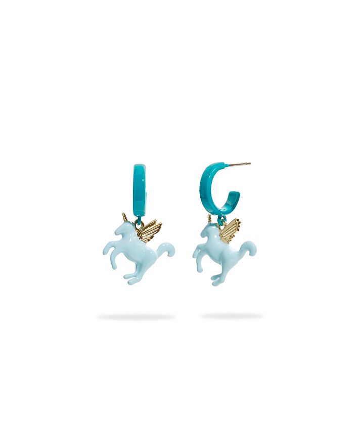 COACH Unicorn Charm Huggie Earrings Macy s