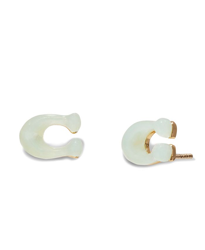 Coach c earrings clearance