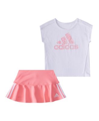 adidas 2 piece skirt set