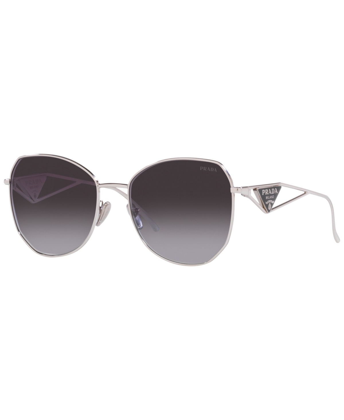 Prada Women's Sunglasses, 57 In Silver-tone