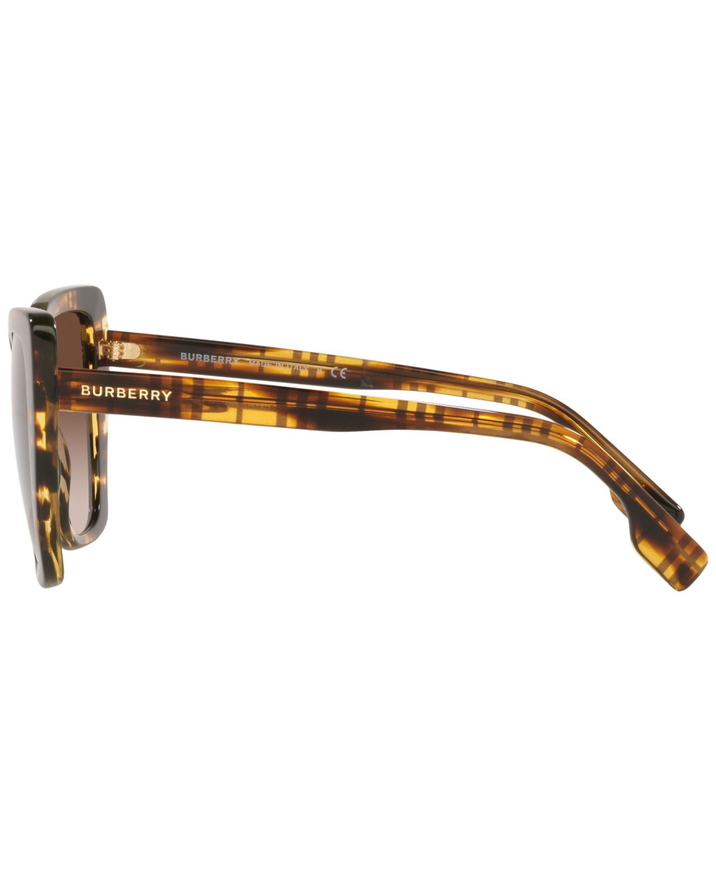 Женские солнцезащитные очки Burberry Sunglasses, BE4366 Tamsin 55, цвет: В клетку / Коричневый — фото 2