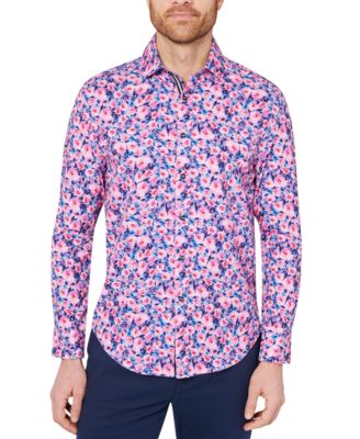 Society of Threads Men s Slim Fit Non Iron Floral Print Performance Stretch Button Down Shirt Macy s