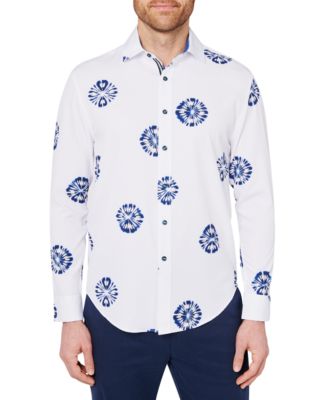 Society of Threads Men's Slim Fit Non-Iron Floral Performance Stretch ...