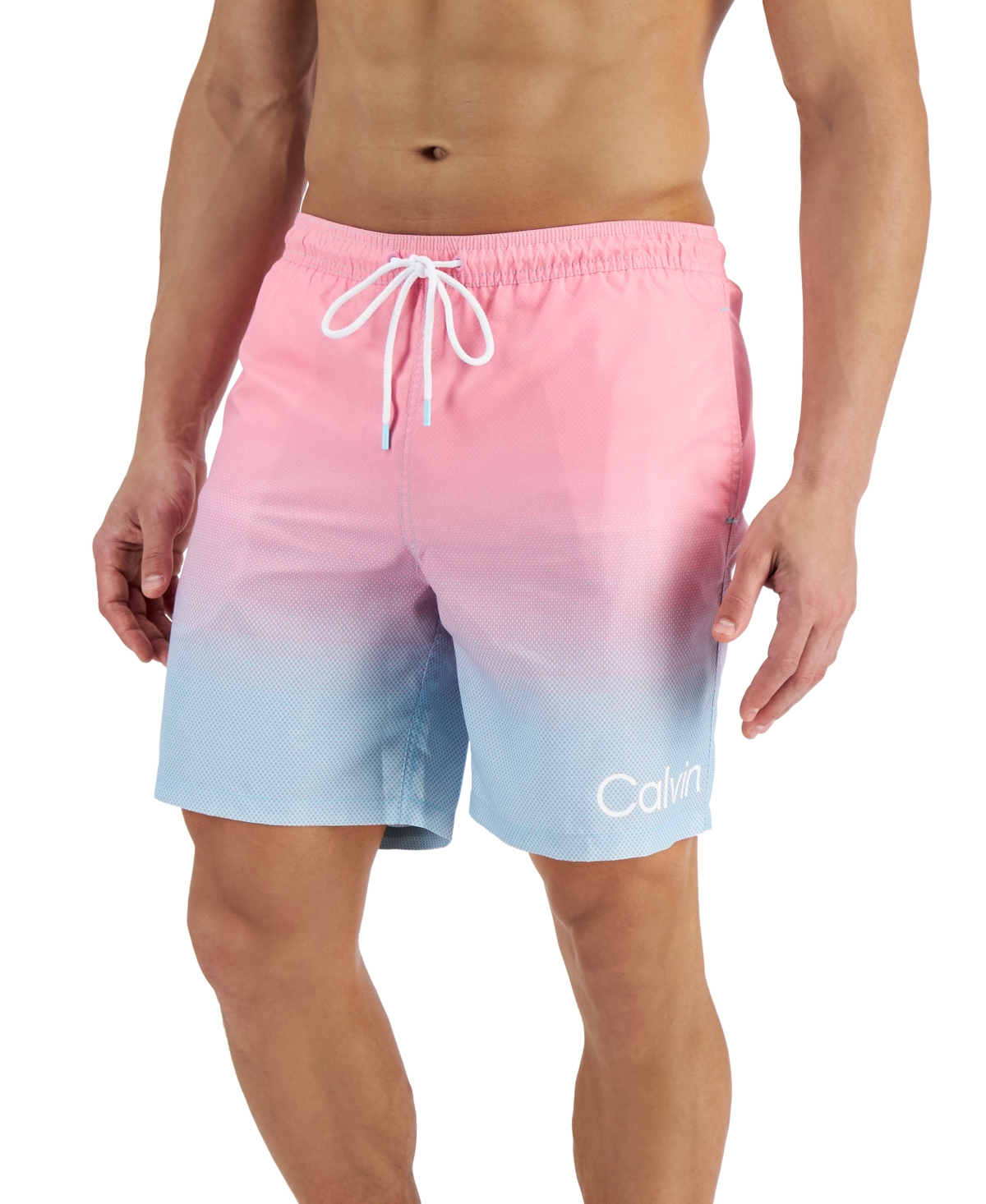 Calvin Klein Men's 7" Gradient Dot Swim Shorts, Created For Macy's In