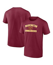 Men's Branded Burgundy Washington Commanders Team Victory Arch T-shirt