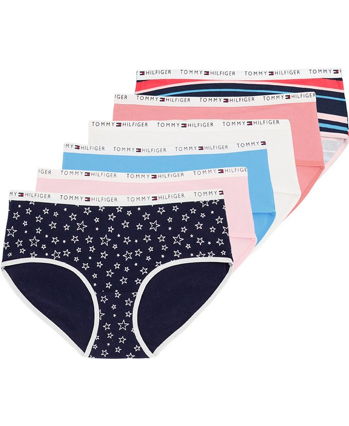 Tommy Hilfiger Women's Cotton Thong Underwear-6 Pack