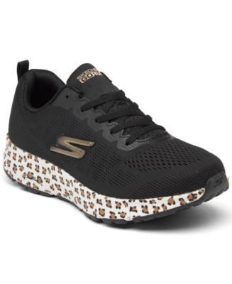 Skechers Women's Consistent Leopard Running Sneakers from Finish Line - Macy's
