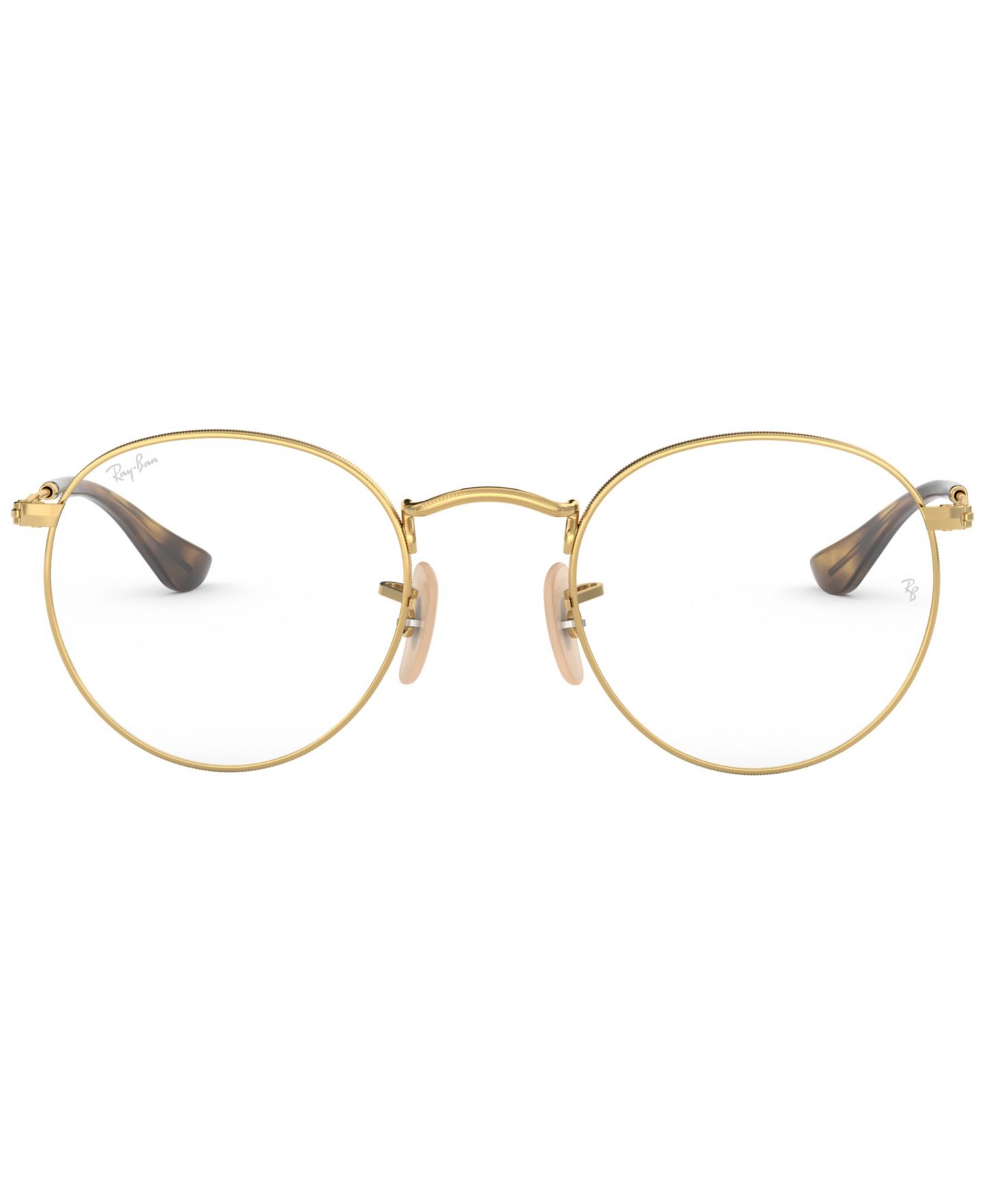 Очки Ray-Ban Unisex Round Metal RB3447V Round Metal Optics Eyeglasses, цвет: Золотой — фото 2
