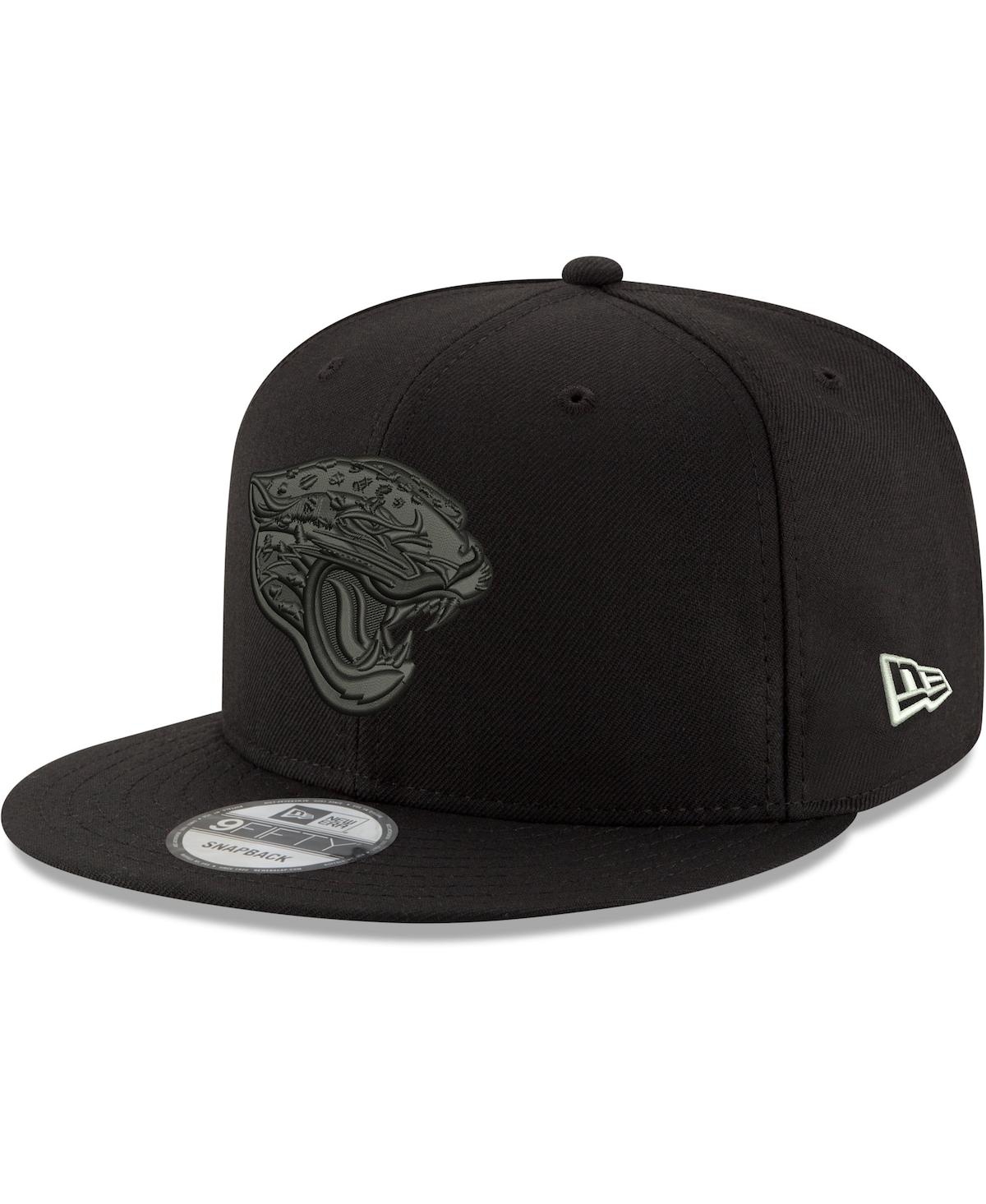 New Era Men's Black Jacksonville Jaguars Black On Black 9fifty