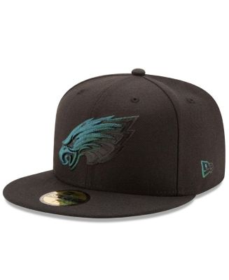 New Era Men's Black Philadelphia Eagles Color Dim 59FIFTY Fitted Hat ...