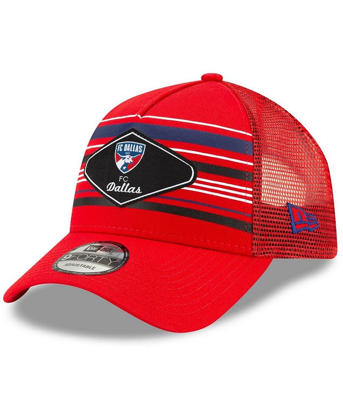 New Era Men's Red FC Dallas Shoreline 9FORTY Adjustable Snapback Hat ...