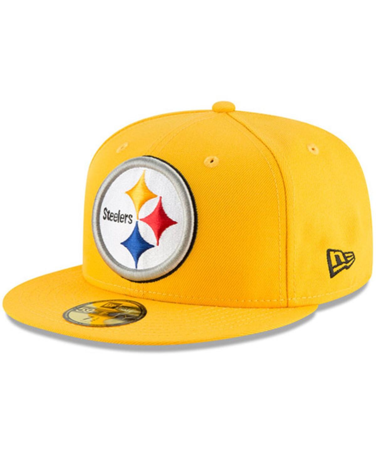 Men'sPittsburgh Steelers Omaha 59FIFTY Hat - Gold