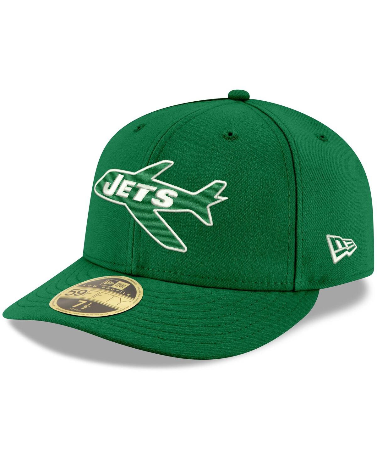 Men'sNew York Jets Omaha Throwback Low Profile 59FIFTY Fitted Hat - Kelly Green
