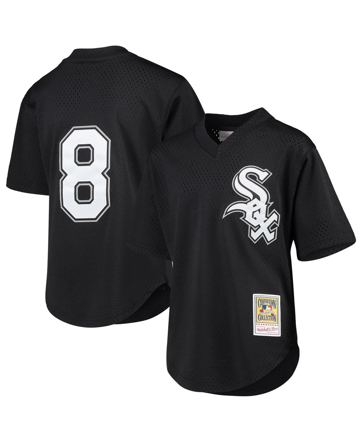 Big Boys Bo JacksonChicago White Sox Cooperstown Collection Mesh Batting Practice Jersey - Black