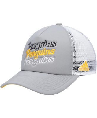 Women's Gray, White Pittsburgh Penguins Foam Trucker Snapback Hat