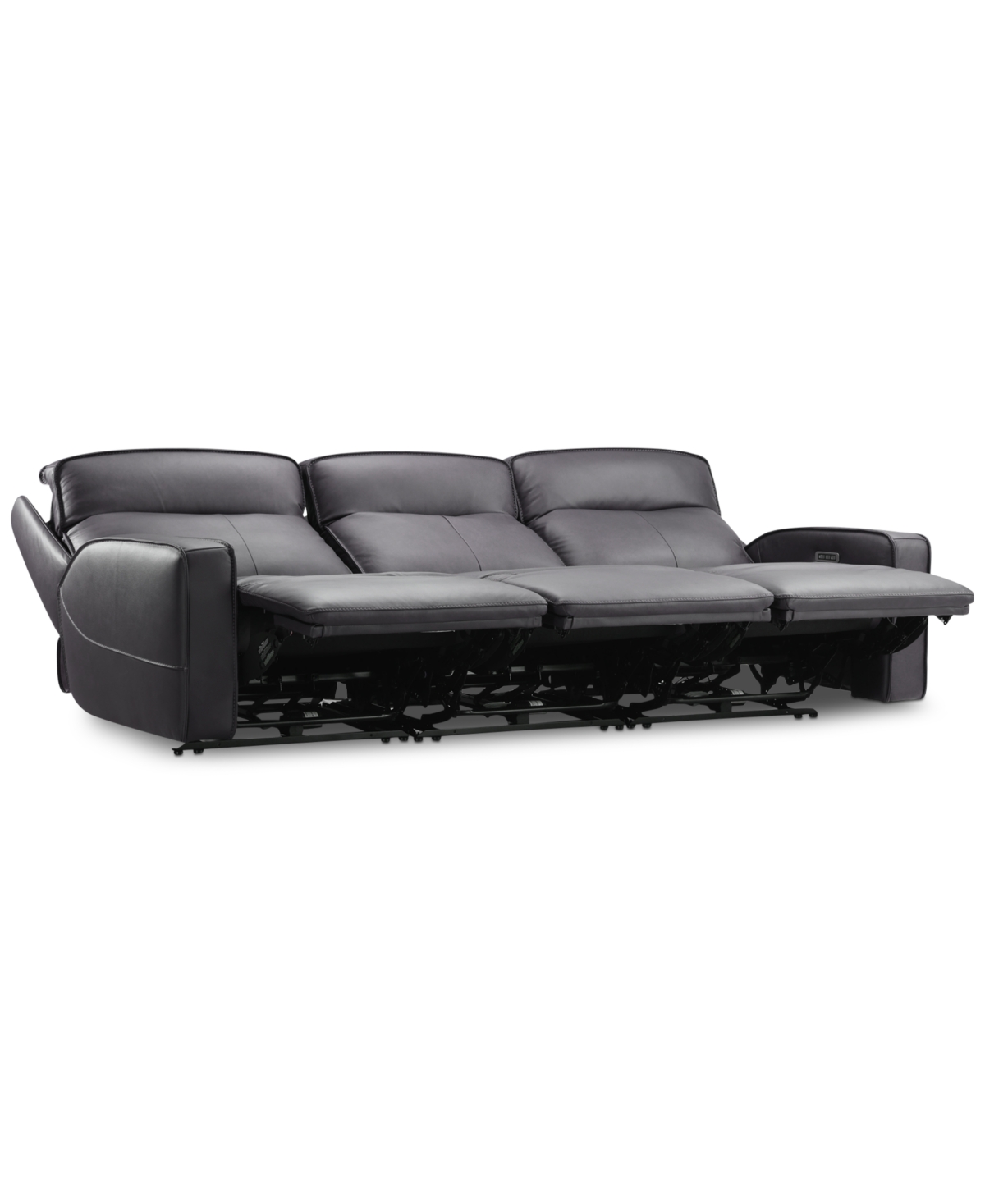 Closeout! Dextan Leather 3-Pc. Sofa with 3 Power Recliners, Created for Macy's