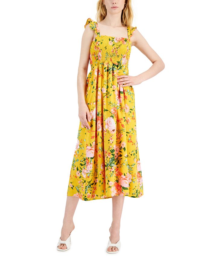 I.N.C. International Concepts Women's Ruffled-Strap Midi Dress, Created ...