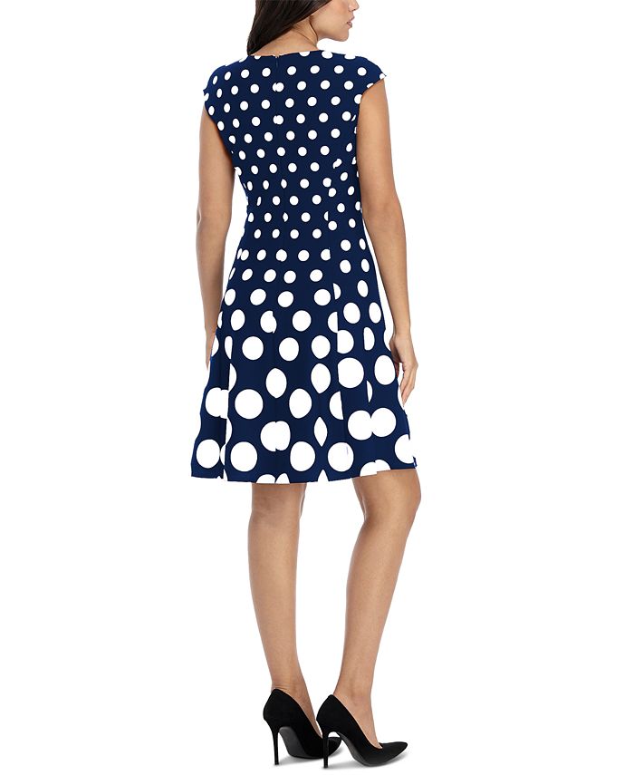 London Times Women's Printed Fit & Flare Dress - Macy's