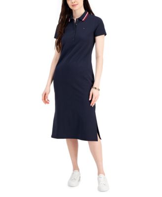 tommy hilfiger midi polo dress