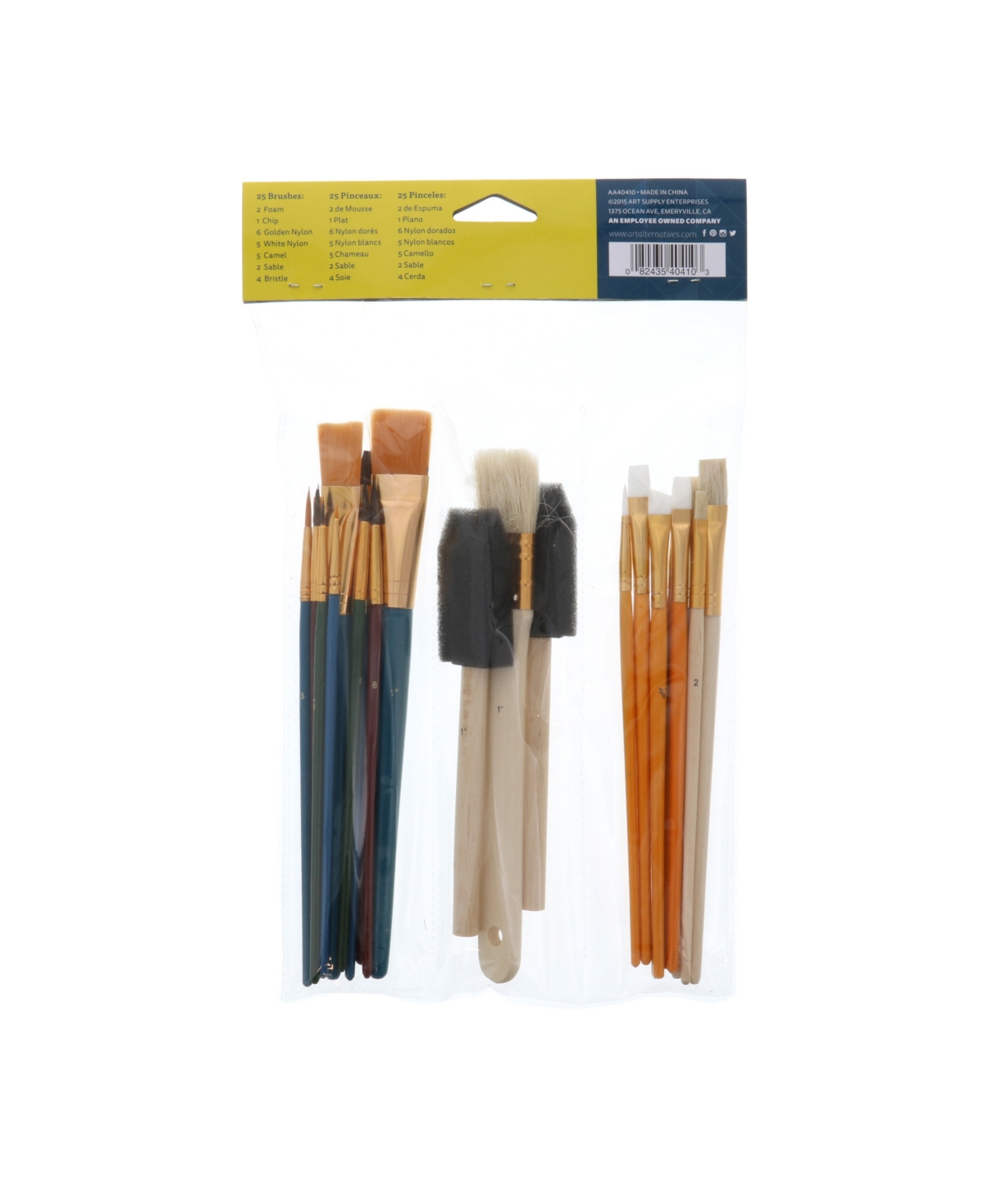 Art Alternatives Bag O' Brush, 25 Pieces