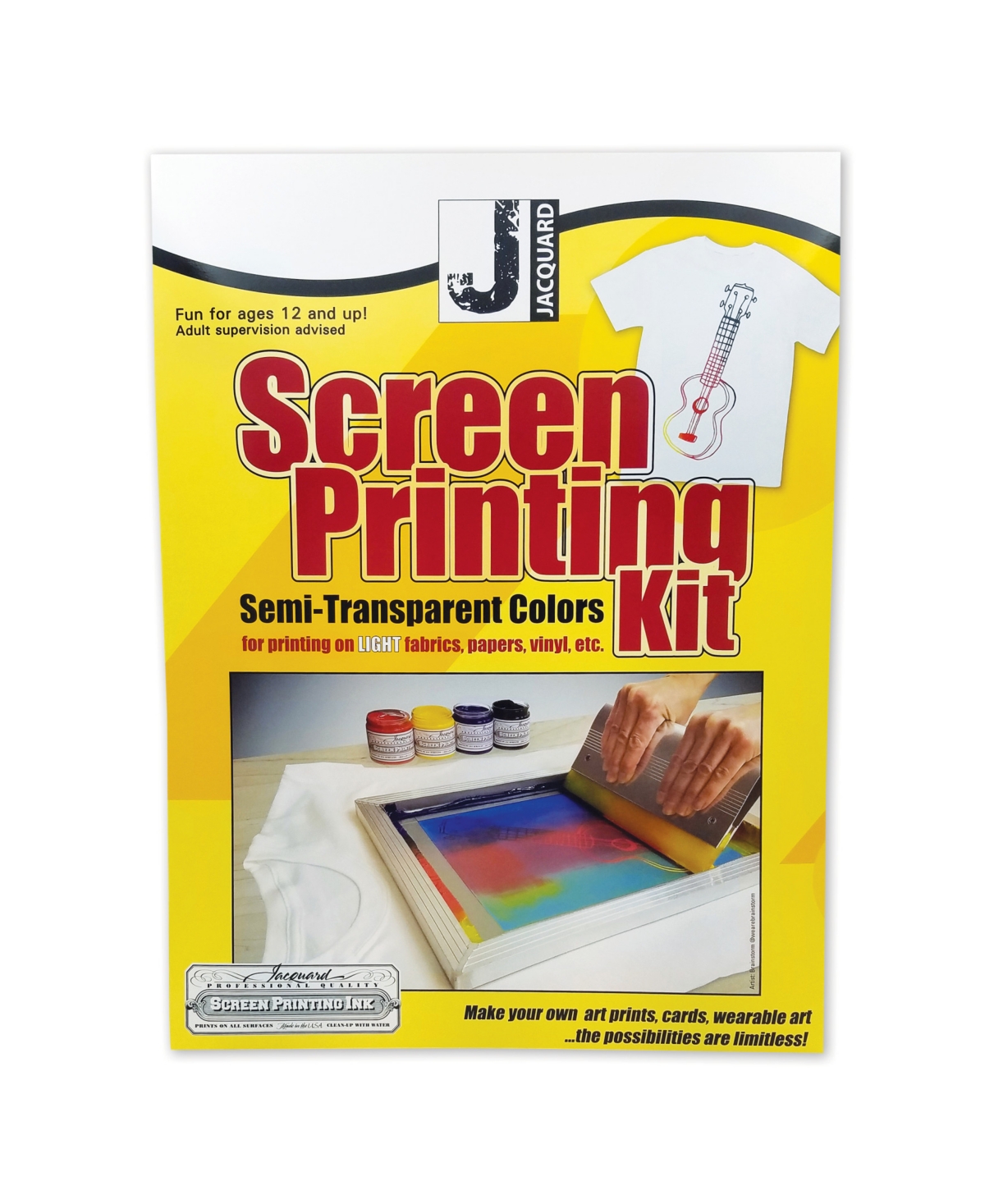 Professional Quality Screen Printing Kit, Semi-Transparent Colors