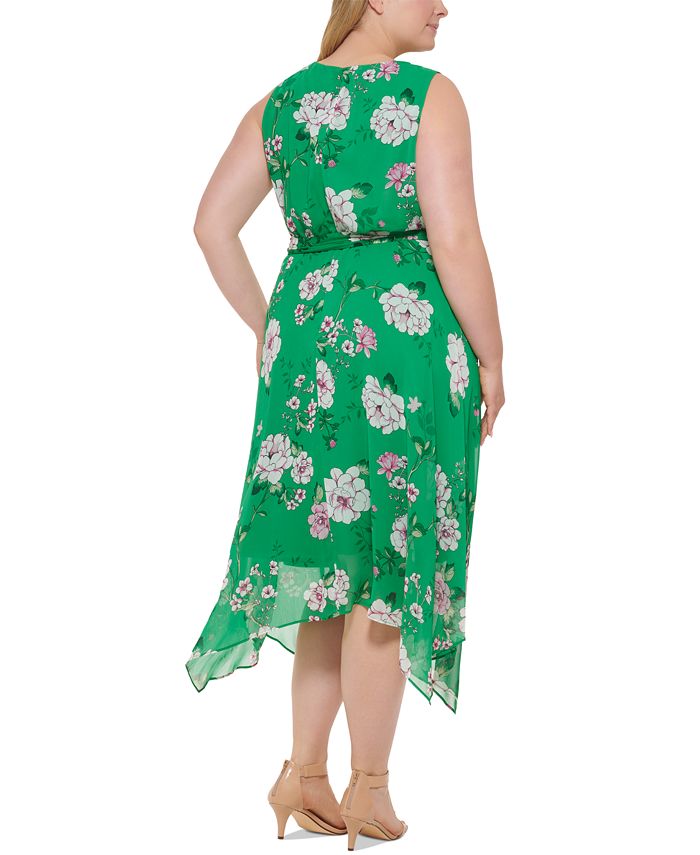 Jessica Howard Plus Size FloralPrint Midi Dress & Reviews Dresses