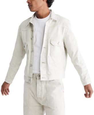 calvin klein white jacket mens