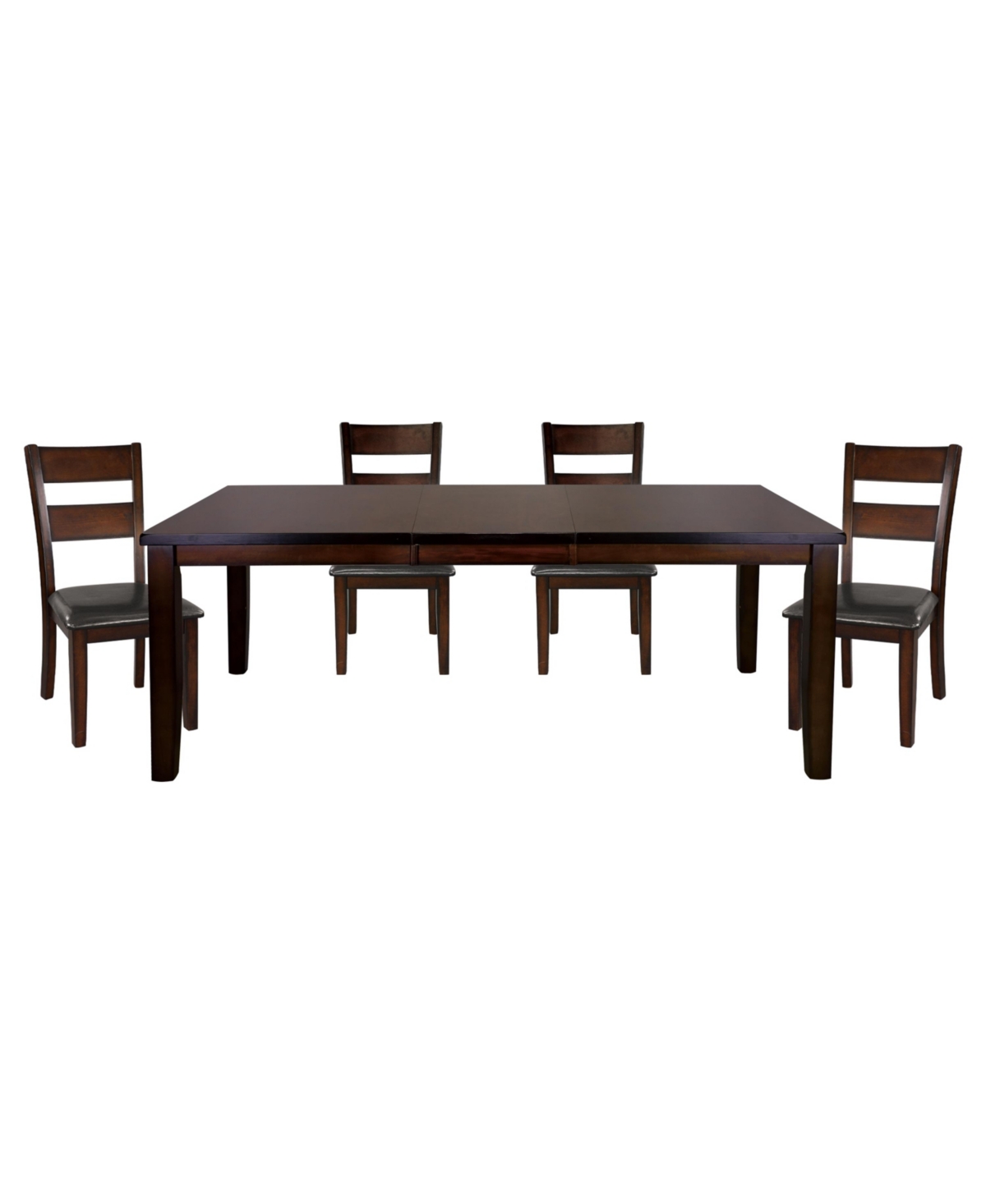 FURNITURE LEONA 5PC DINING SET (DINING TABLE & 4 SIDE CHAIRS)