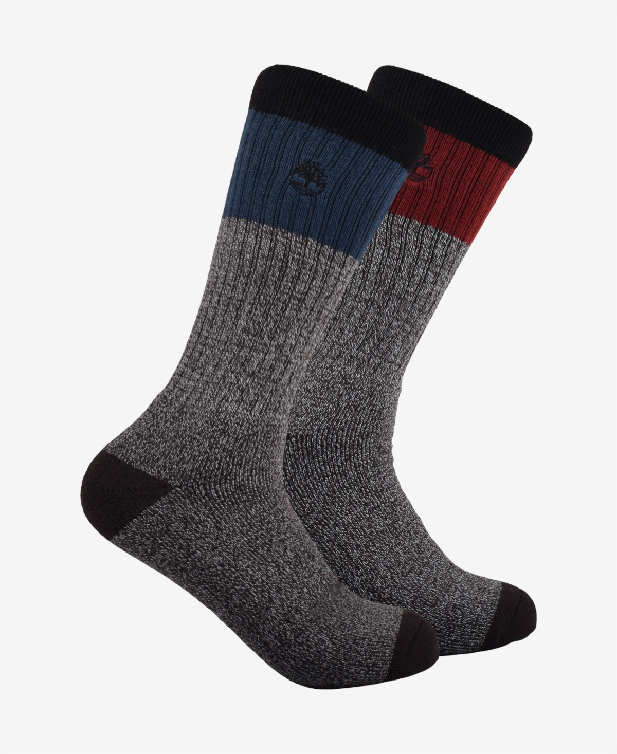 Timberland Men's Colorblock Crew Socks, Pack of 2