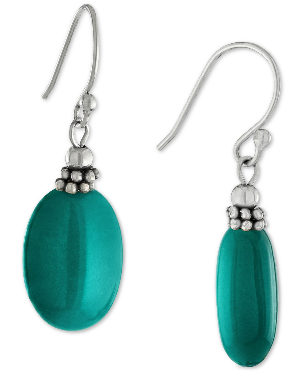 Giani Bernini Amethyst Drop Earrings (11 Ct. T.w.) In Sterling Silver, (also In Turquoise, Sodalite, Rose Quartz, In Turquoise