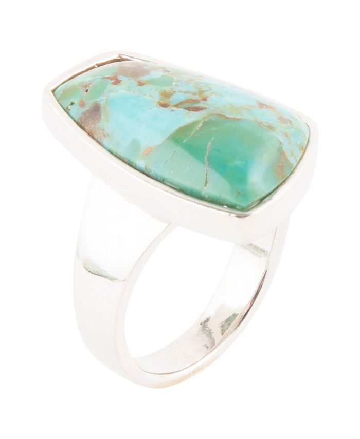 Barse Abstract Sterling Silver and Genuine Turquoise Rings - Macy's