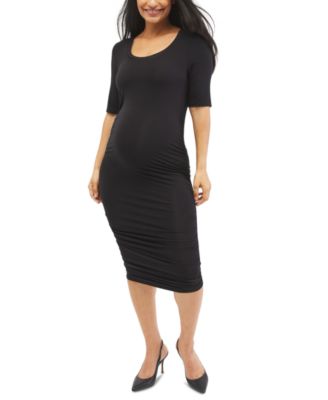 Side-Ruched Maternity Dress