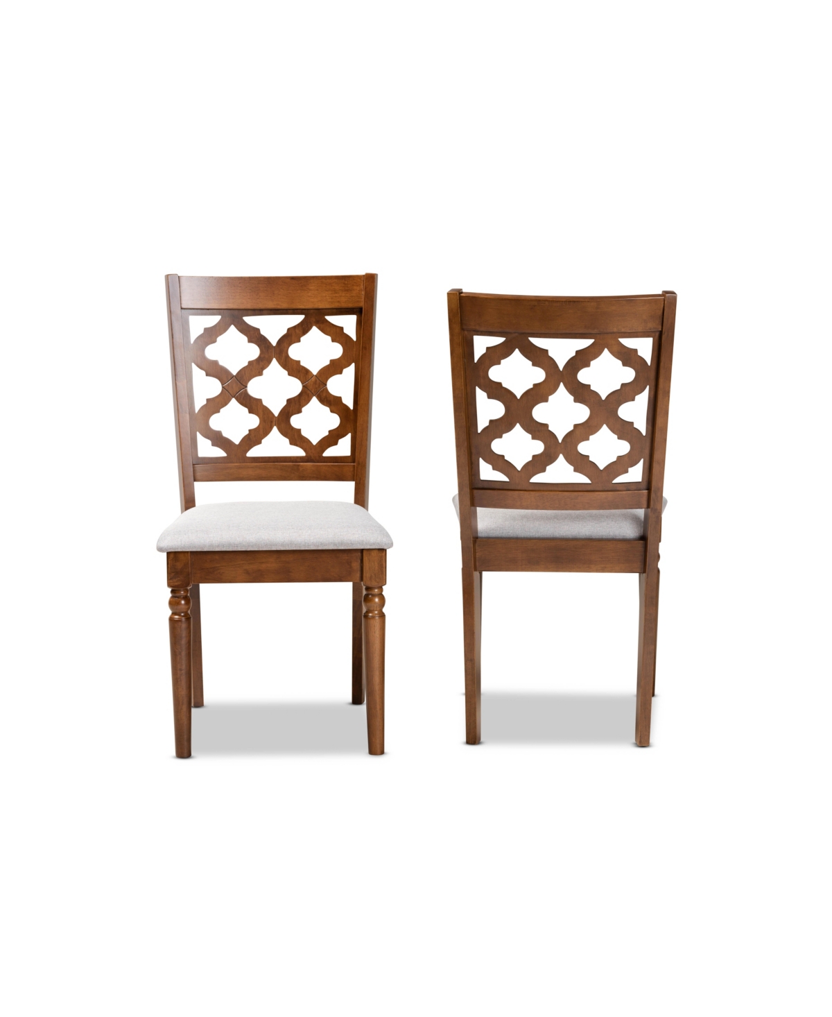 Baxton Studio Ramiro Modern And Contemporary Wood Dining Chair Set, 2 Piece