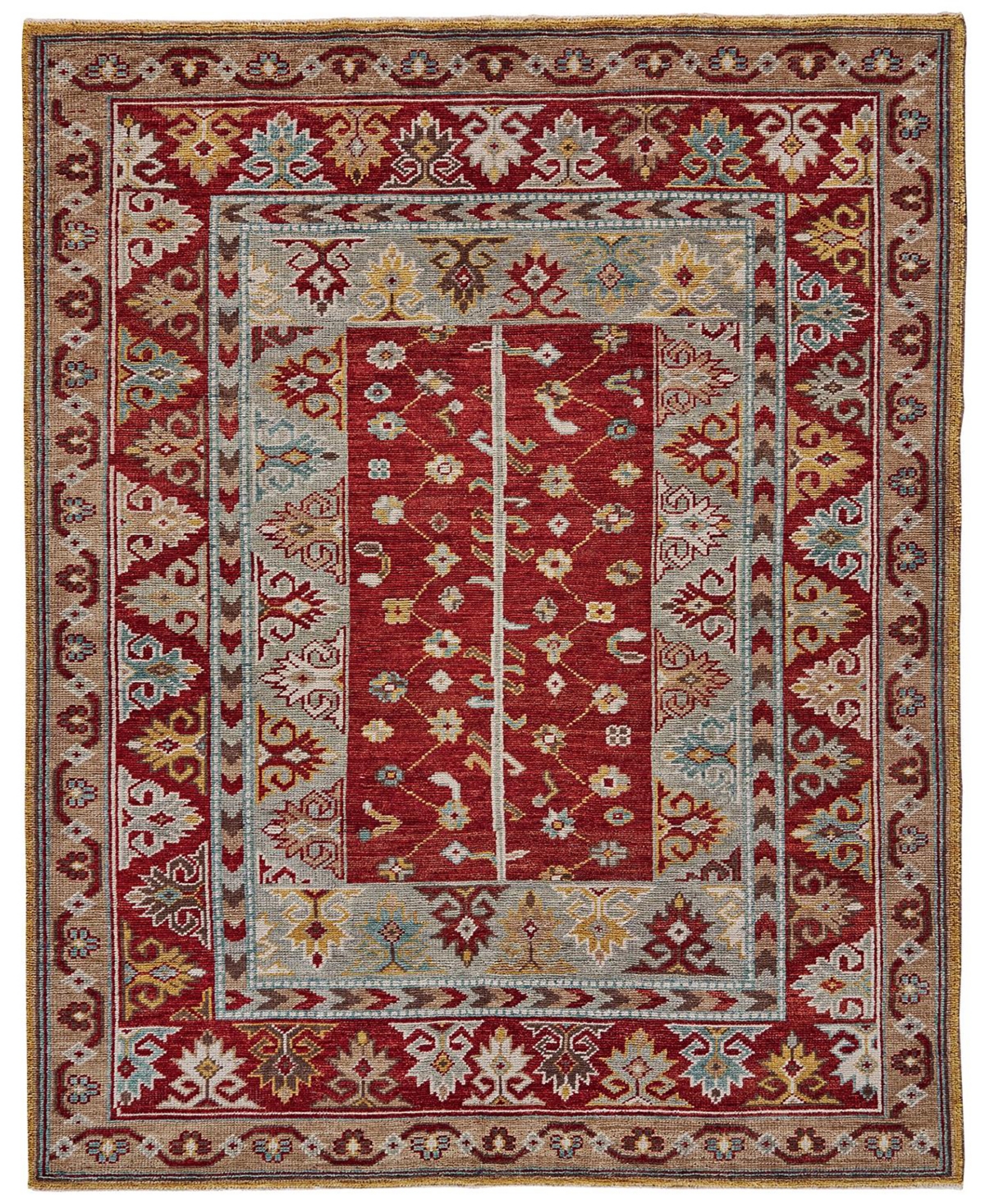 Simply Woven Piraj R6451 2' X 3' Area Rug In Red,blue