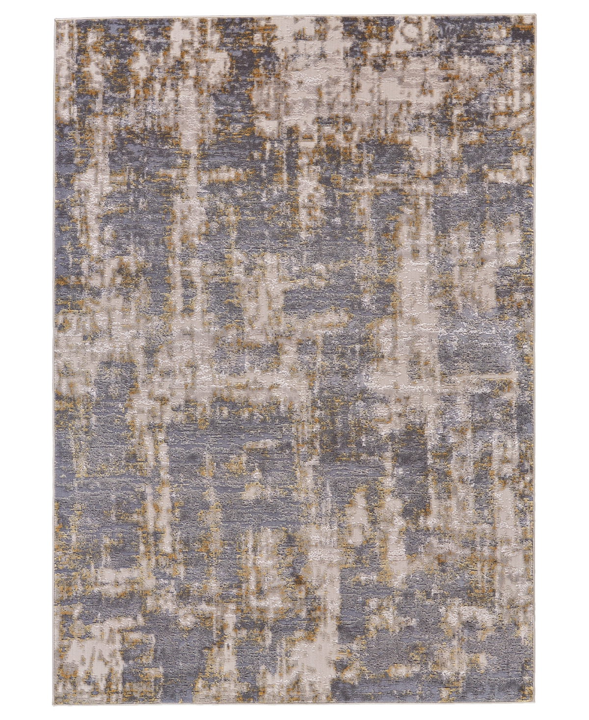 Simply Woven Waldor R3969 5' X 8' Area Rug In Gray,gold-tone