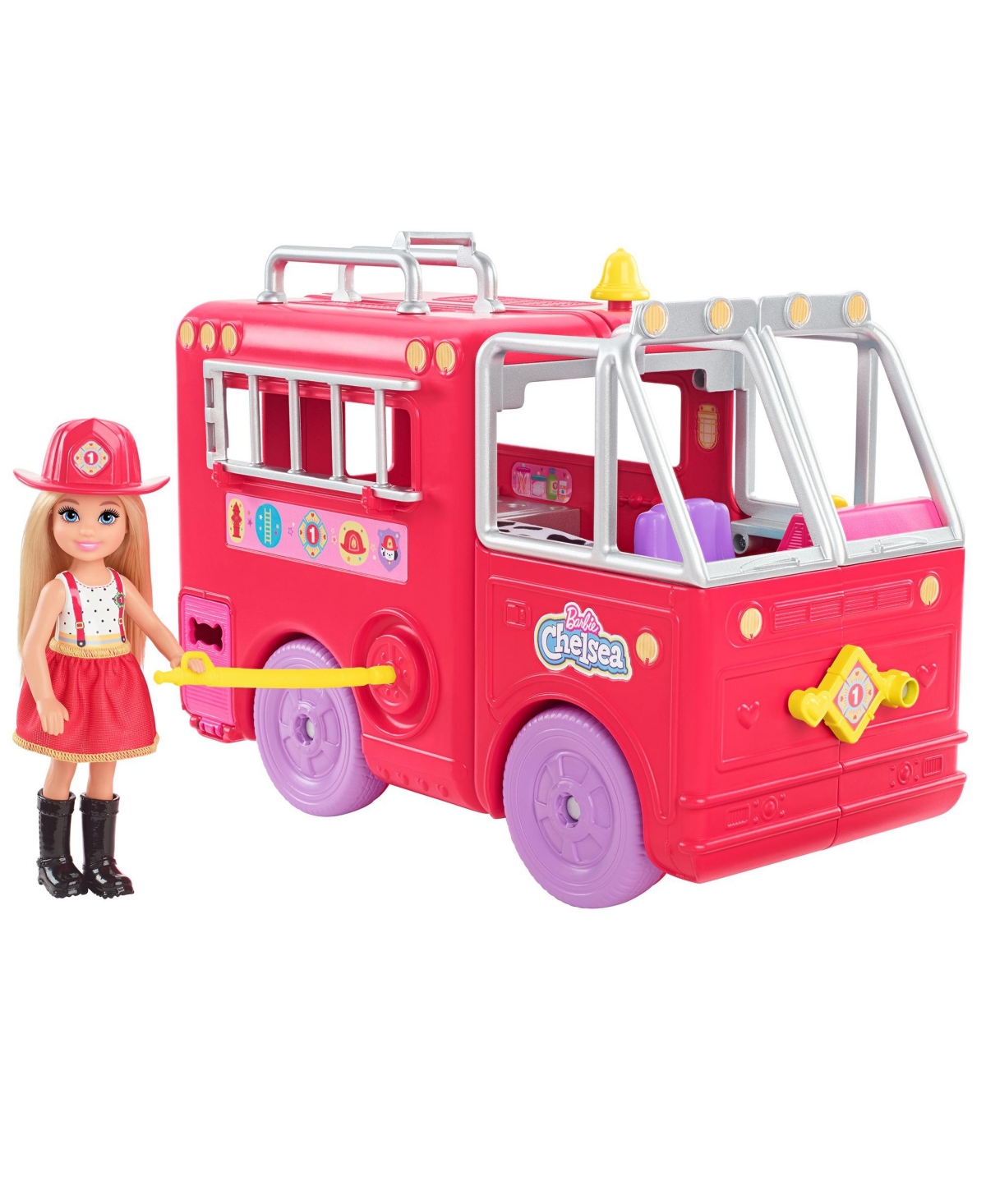 Barbie Chelsea Fire Truck With Doll & Accessories In Multi