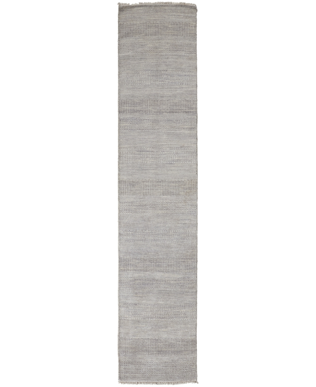 Simply Woven Janson R6061 2'6" X 10' Runner Area Rug In Silver-tone