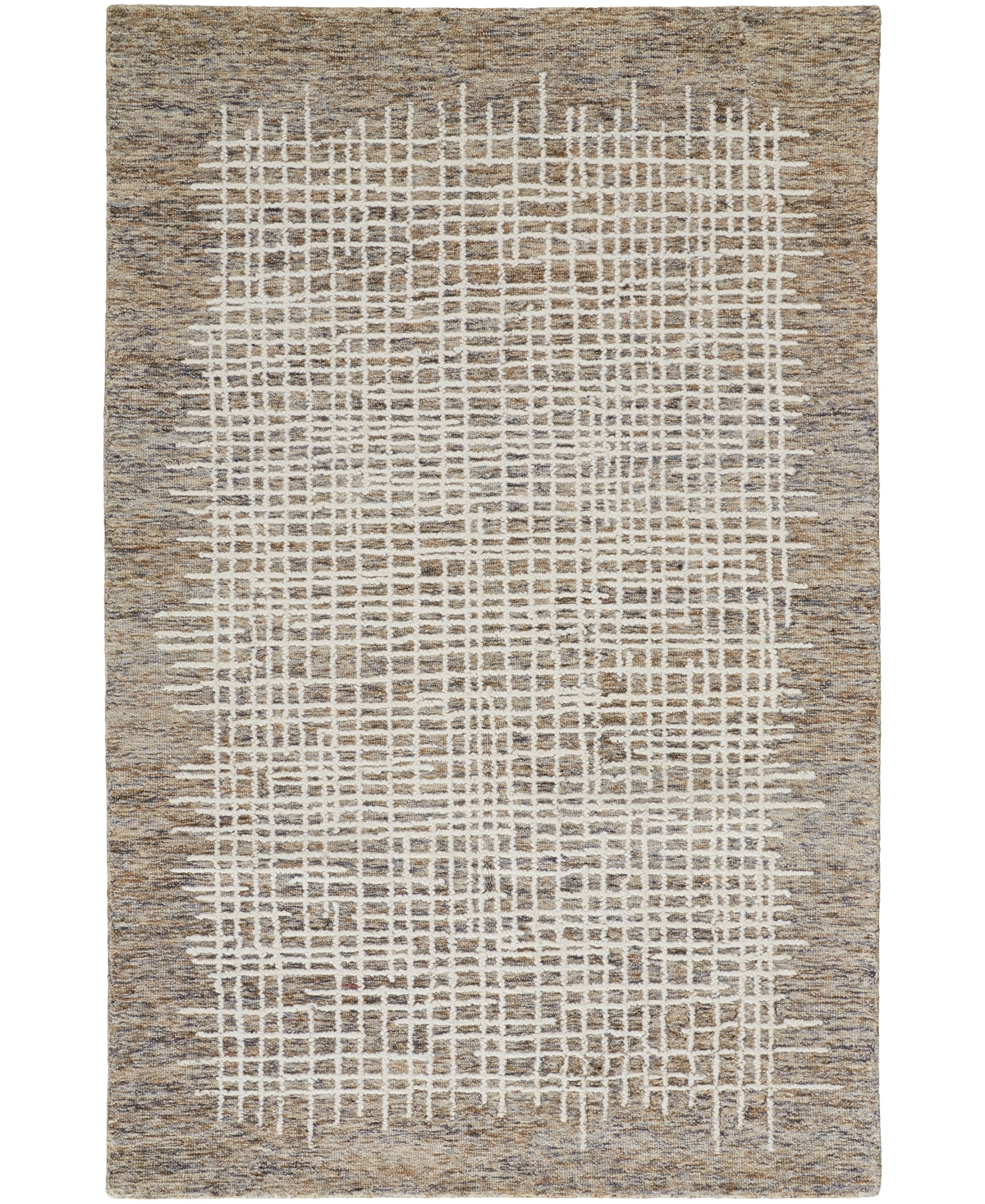 Simply Woven Maddox R8630 5' X 8' Area Rug In Tan,ivory