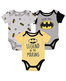 Baby Boys Batman Bodysuit Set, 3 Piece