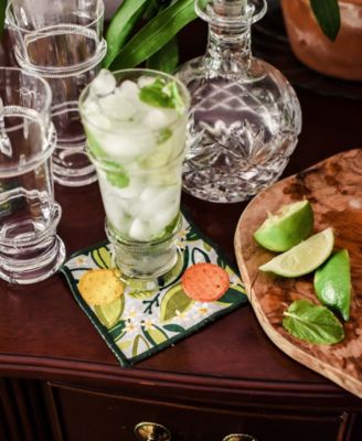 Citrus Print Cocktail Napkins, Set of 4