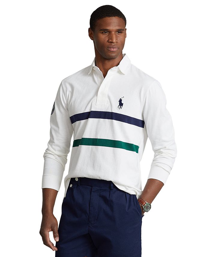 Polo Ralph Lauren Men's Wimbledon Classic-Fit Rugby Shirt - Macy's