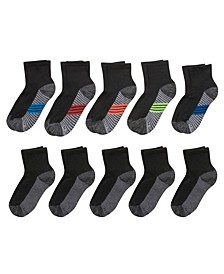 Big Boys Ultimate Ankle Socks, Pack of 10