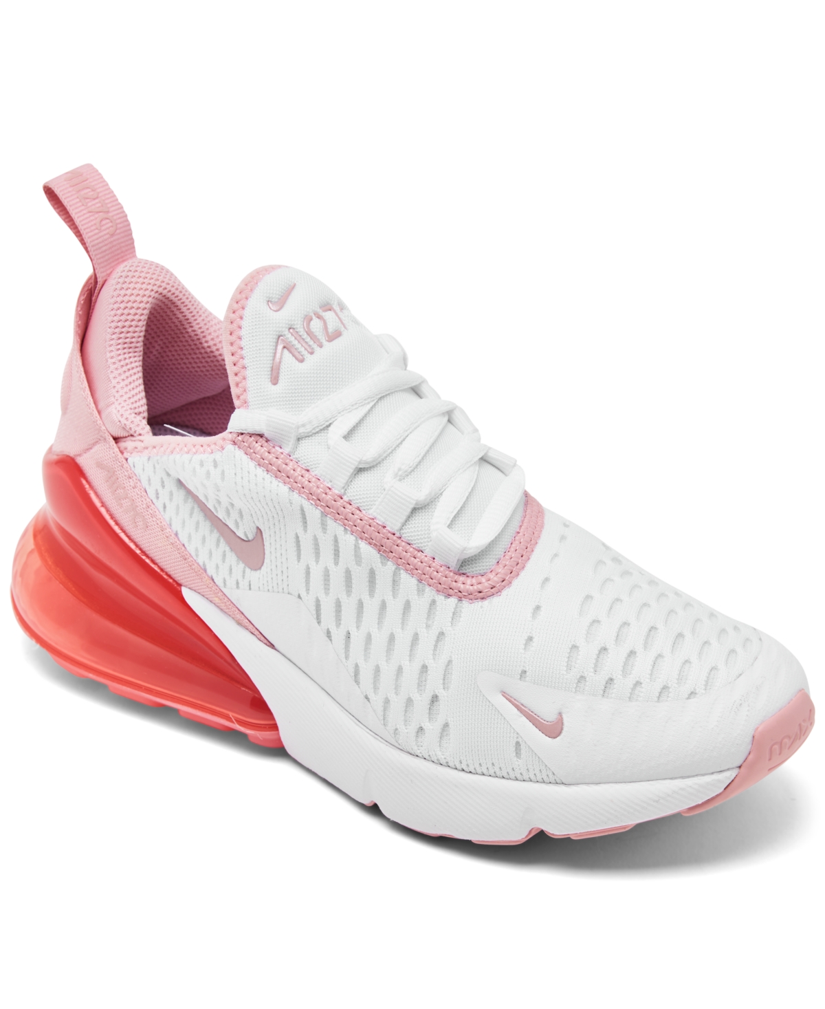Nike Big Girls Air Max 270 Casual Sneakers From Finish Line In White