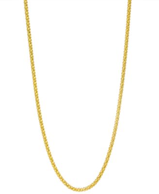 Popcorn Link Chain Necklace 1 3 4mm In 14k Gold