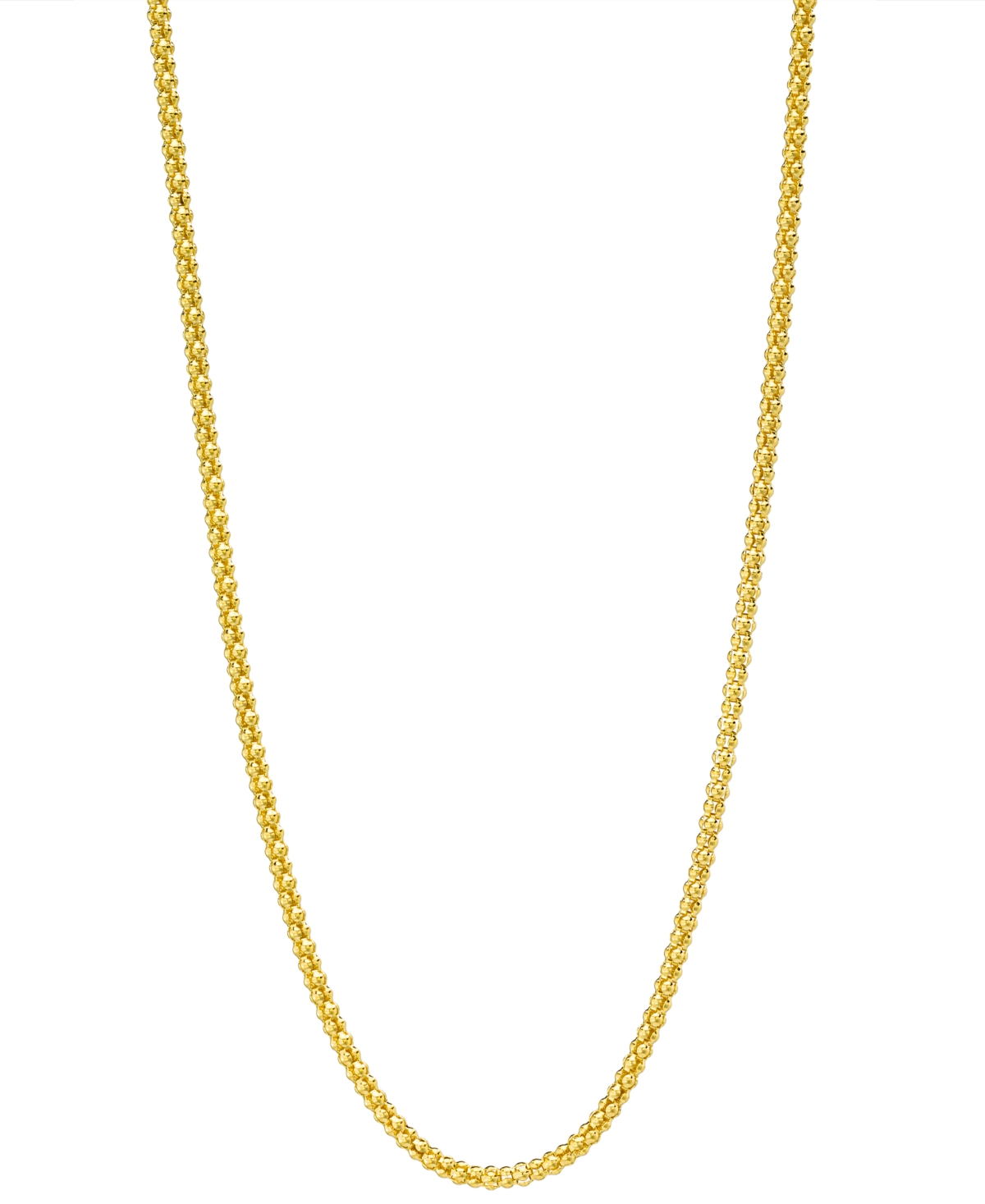 Popcorn Link 24" Chain Necklace (1-3/4mm) in 14k Gold - Yellow Gold