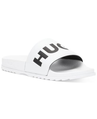 Hugo boss grey sliders on sale